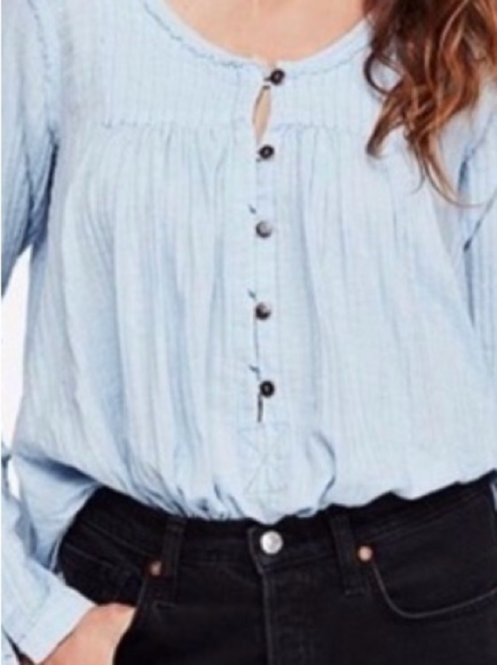 Free People Sand Dune Henley Top